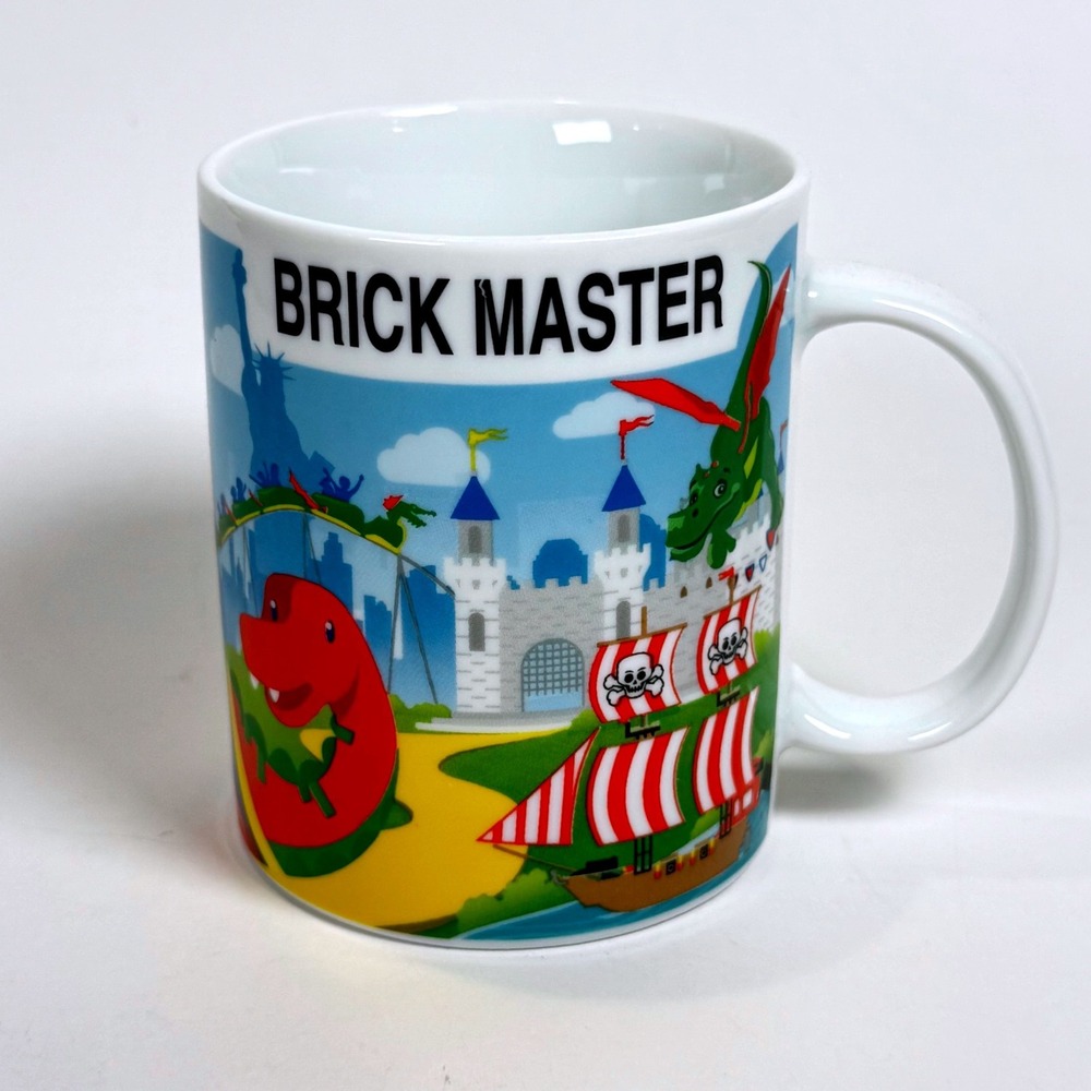 Lego LEGOLAND New York Resort "Brick Master" Ceramic Coffee Mug Cup Souvenir